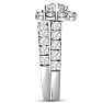 Previously Owned 3 1/4 Carat Round Shape Diamond Bridal Set With One Bands In 14 Karat White Gold Image-4