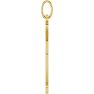 14 Karat Yellow Gold Cross Necklace, 25x15mm Image-3