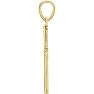 14 Karat Yellow Gold Cross Necklace, 25x12mm Image-2