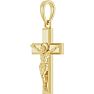 14 Karat Yellow Gold Crucifix Necklace, 24x10mm Image-2