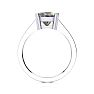 2 Carat Cushion Shape Mystic Topaz With Diamond Prongs in 10 Karat White Gold Image-3