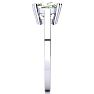 2ct Cushion Cut Green Amethyst and Diamond Ring in 10K White Gold Image-4