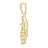 14 Karat Yellow Gold Star Of David With Diamond Accents Necklace, 20x14mm Image-2