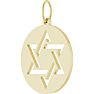 14 Karat Yellow Gold Star Of David Necklace, 20x15mm Image-2