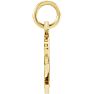 14 Karat Yellow Gold Chai Necklace, 12x11mm Image-2