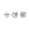 2 Carat Diamond Stud Earrings In 10 Karat White Gold Image-1