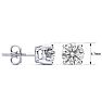 2 Carat Diamond Stud Earrings In 10 Karat White Gold Image-4