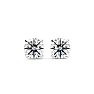1/2 Carat Lab Grown Real Diamond Stud Earrings In White Gold Image-2