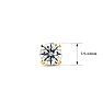 1/2 Carat Lab Grown Real Diamond Stud Earrings In Yellow Gold Filled Image-4