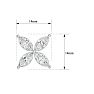 Previously Owned 2 Carat Marquise Shape Diamond Cluster Stud Earrings In 14 Karat White Gold Image-5