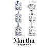 Martha Stewart 5 Carat Oval Shape Lab Grown Diamond Drop Earrings In 14 Karat White Gold Image-2