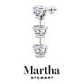 Martha Stewart 5 Carat Heart Shape Lab Grown Diamond Drop Earrings In 14 Karat White Gold Image-7