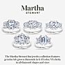 Martha Stewart 5 Carat Marquise Shape Lab Grown Diamond Three Stone Engagement Ring In 14K White Gold Image-6
