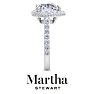 Martha Stewart 4 Carat Heart Shape Lab Grown Diamond Hidden Halo Engagement Ring In 14K White Gold Image-10