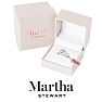 Martha Stewart 5 Carat Marquise Shape and Trapezoid Lab Grown Diamond Three Stone Engagement Ring In 14K White Gold Image-5