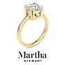 Martha Stewart 2 Carat Cushion Cut Lab Grown Diamond Solitaire Engagement Ring In 14K Yellow Gold Image-7