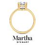 Martha Stewart 2 Carat Cushion Cut Lab Grown Diamond Solitaire Engagement Ring In 14K Yellow Gold Image-8