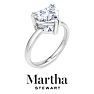 Martha Stewart 2 Carat Heart Shape Lab Grown Diamond Solitaire Engagement Ring In 14K White Gold Image-7
