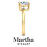 Martha Stewart 2 Carat Heart Shape Lab Grown Diamond Solitaire Engagement Ring In 14K Yellow Gold Image-9