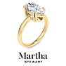 Martha Stewart 2 Carat Marquise Shape Lab Grown Diamond Solitaire Engagement Ring In 14K Yellow Gold Image-7