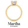 Martha Stewart 2 Carat Marquise Shape Lab Grown Diamond Solitaire Engagement Ring In 14K Yellow Gold Image-8