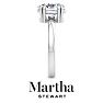 Martha Stewart 2 Carat Oval Shape Lab Grown Diamond Solitaire Engagement Ring In 14K White Gold Image-10