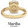 Martha Stewart 2 Carat Oval Shape Lab Grown Diamond Solitaire Engagement Ring In 14K Yellow Gold Image-2