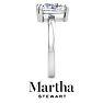 Martha Stewart 2 Carat Pear Shape Lab Grown Diamond Solitaire Engagement Ring In 14K White Gold Image-9