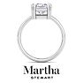 Martha Stewart 2 Carat Princess Cut Lab Grown Diamond Solitaire Engagement Ring In 14K White Gold Image-8