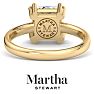 Martha Stewart 2 Carat Princess Cut Lab Grown Diamond Solitaire Engagement Ring In 14K Yellow Gold Image-2