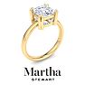Martha Stewart 2 Carat Princess Cut Lab Grown Diamond Solitaire Engagement Ring In 14K Yellow Gold Image-7