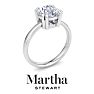 Martha Stewart 2 Carat Round Shape Lab Grown Diamond Solitaire Engagement Ring In 14K White Gold Image-7