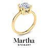 Martha Stewart 2 Carat Round Shape Lab Grown Diamond Solitaire Engagement Ring In 14K Yellow Gold Image-7