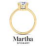 Martha Stewart 2 Carat Round Shape Lab Grown Diamond Solitaire Engagement Ring In 14K Yellow Gold Image-8