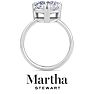 Martha Stewart 3 Carat Heart Shape Lab Grown Diamond Solitaire Engagement Ring In 14K White Gold Image-8