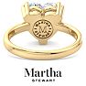 Martha Stewart 3 Carat Heart Shape Lab Grown Diamond Solitaire Engagement Ring In 14K Yellow Gold Image-2