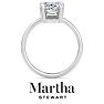 Martha Stewart 3 Carat Marquise Shape Lab Grown Diamond Solitaire Engagement Ring In 14K White Gold Image-8
