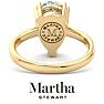 Martha Stewart 3 Carat Pear Shape Lab Grown Diamond Solitaire Engagement Ring In 14K Yellow Gold Image-2