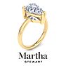 Martha Stewart 3 Carat Pear Shape Lab Grown Diamond Solitaire Engagement Ring In 14K Yellow Gold Image-7