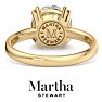 Martha Stewart 3 Carat Round Shape Lab Grown Diamond Solitaire Engagement Ring In 14K Yellow Gold Image-2