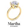 Martha Stewart 3 Carat Round Shape Lab Grown Diamond Solitaire Engagement Ring In 14K Yellow Gold Image-7