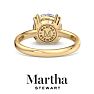 Martha Stewart 3 Carat Round Shape Lab Grown Diamond Solitaire Engagement Ring In 14K Yellow Gold Image-8