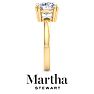 Martha Stewart 3 Carat Round Shape Lab Grown Diamond Solitaire Engagement Ring In 14K Yellow Gold Image-9