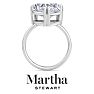 Martha Stewart 5 Carat Heart Shape Lab Grown Diamond Solitaire Engagement Ring In 14K White Gold Image-8