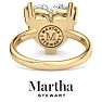 Martha Stewart 5 Carat Heart Shape Lab Grown Diamond Solitaire Engagement Ring In 14K Yellow Gold Image-2