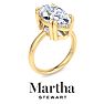 Martha Stewart 5 Carat Marquise Shape Lab Grown Diamond Solitaire Engagement Ring In 14K Yellow Gold Image-7