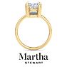 Martha Stewart 5 Carat Marquise Shape Lab Grown Diamond Solitaire Engagement Ring In 14K Yellow Gold Image-8