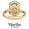 Martha Stewart 5 Carat Oval Shape Lab Grown Diamond Solitaire Engagement Ring In 14K Yellow Gold Image-2