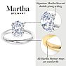 Martha Stewart 5 Carat Oval Shape Lab Grown Diamond Solitaire Engagement Ring In 14K Yellow Gold Image-3