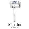 Martha Stewart 5 Carat Pear Shape Lab Grown Diamond Solitaire Engagement Ring In 14K White Gold Image-10